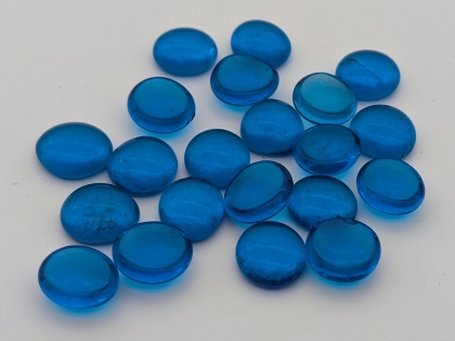 Glasnuggets petrol transparent 15-17 mm/1 kg